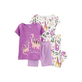 Carter's Küçük Kız Çocuk 4'lü Pijama Set